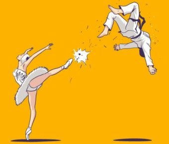 ballet, taewondo, martial arts, chuck norris, okama kempo, sanji, one piece, falcon punch