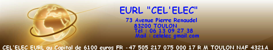 EURL CEL ELEC ELECTRICITE GENERALE