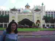 Vivian in front of the Palace of the Golden Horses