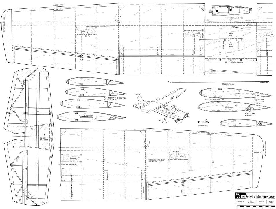 Cessna 182 чертеж