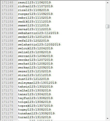 60mb turk User 123 tarih 2019