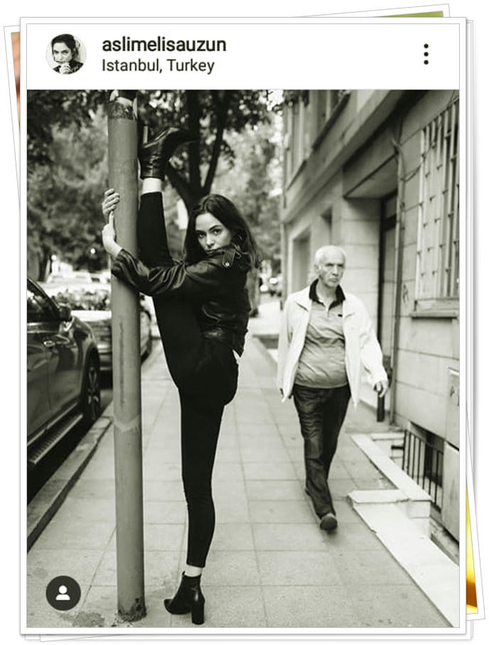  La modelo turca que hace gala inesperada de su flexibilidad