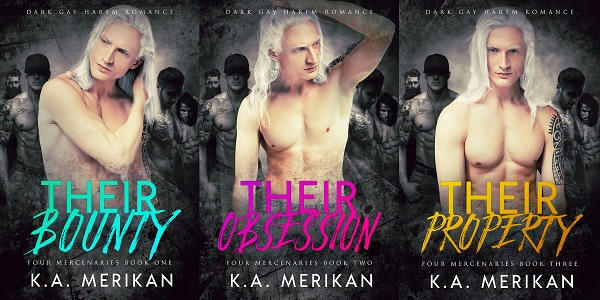 K.A. Merikan - Four Mercenaries series banner
