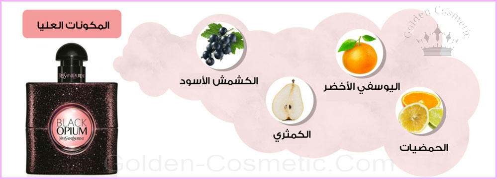 بلاك أوبيوم بيرفيوم الأفيون الأسود من إفسان لوران للنساء Black Opium Perfume - Yves Saint Laurent - Woman