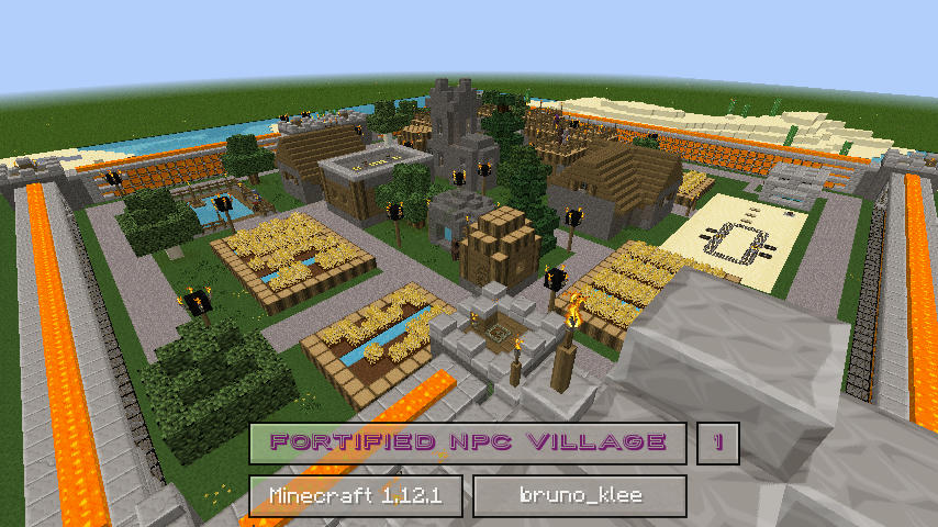 Fortified NPC Village Minecraft Map