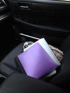 Jennifer Cosgrove - Notebook in Car pic