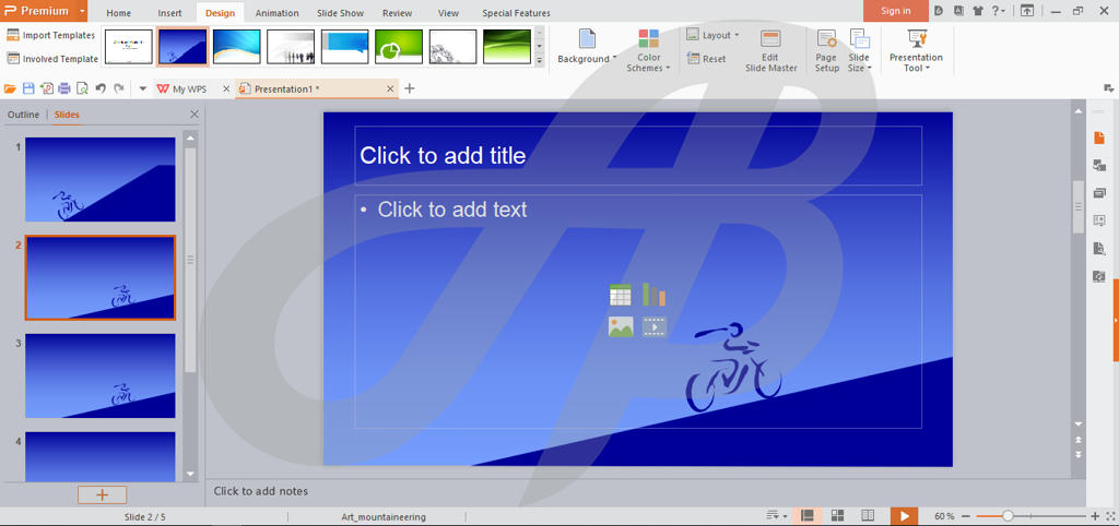 Шаблоны для презентаций wps office