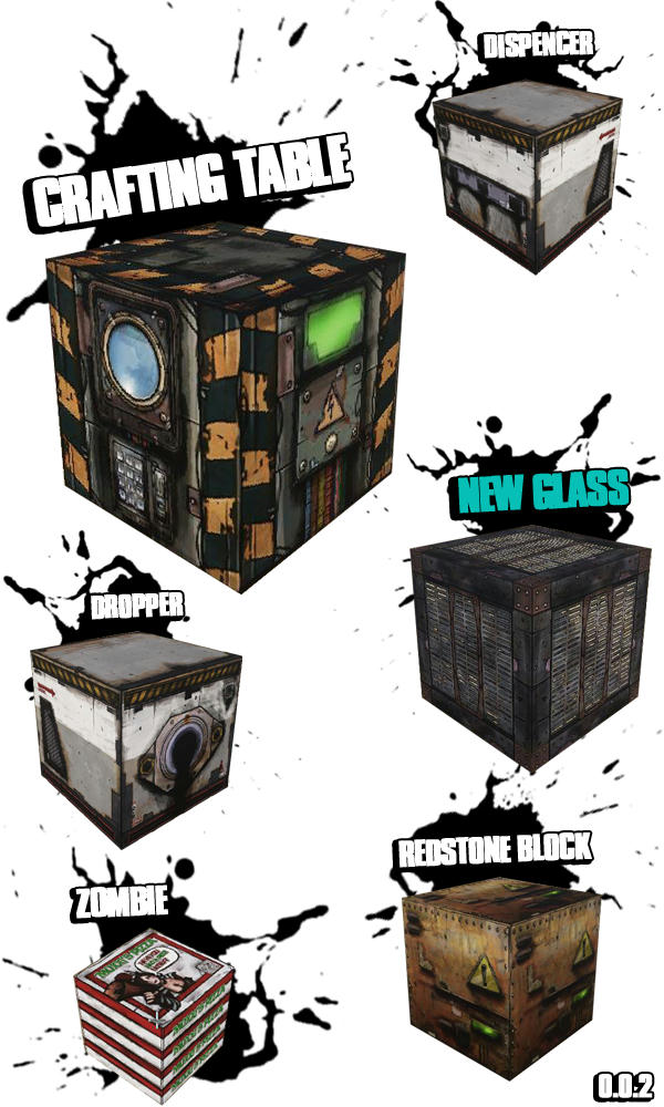 Borderlands textures pack. Мод в майнкрафт бордерлендс.