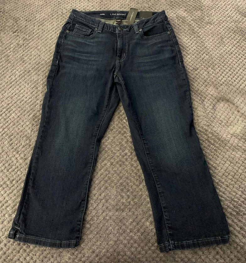 low rise jean capris