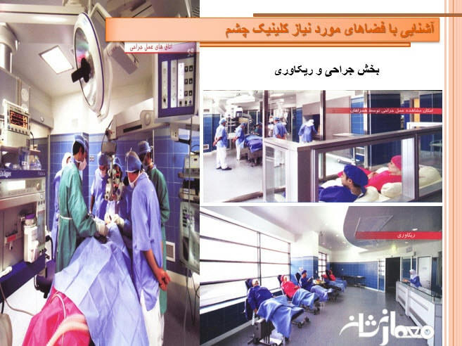 پاورپوینت ضوابط طراحی کلینیک چشم پزشکی
