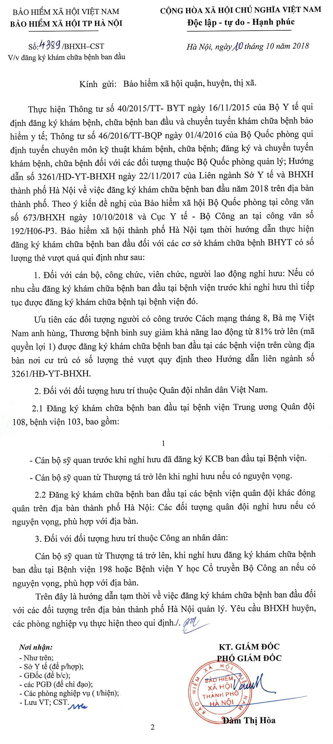 Doi tuong KCB tai 108 103 198 YHCT BCA