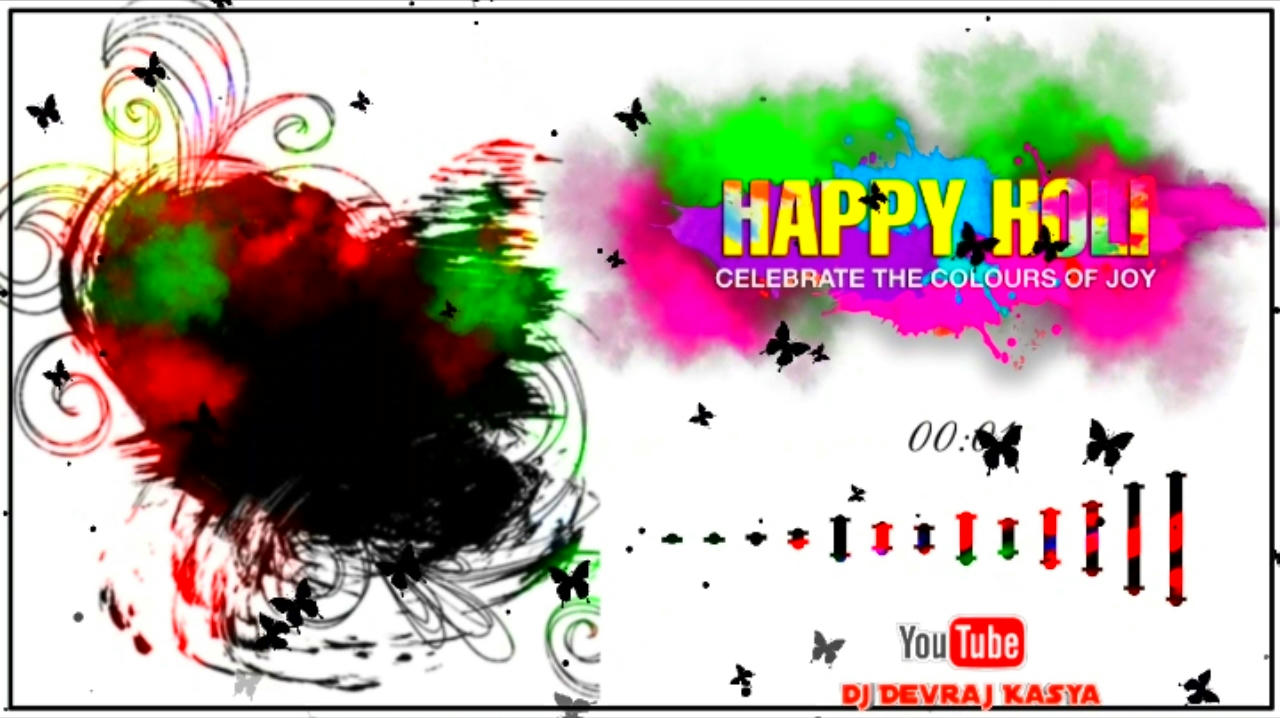 Happy Holi Avee Player Template Download
