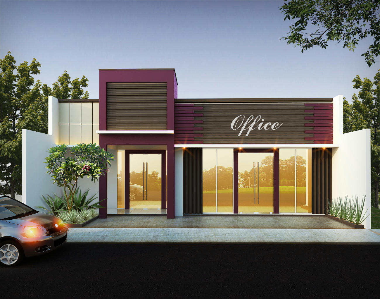 Contoh Ruko  1 Lantai  Modern Creo House