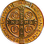 medalla de San Benito - boton