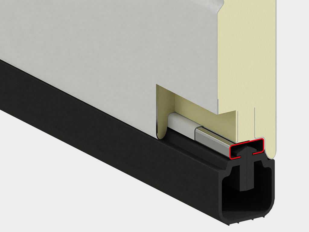 Garagentor Sektionaltor 40 mm L-Sicke glatte Oberfläche Anthrazit