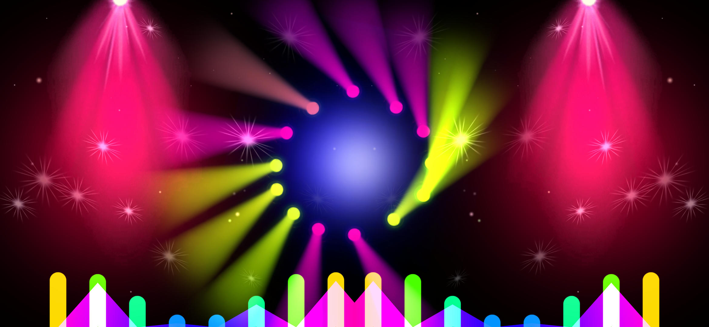 dj light moving round avee player template