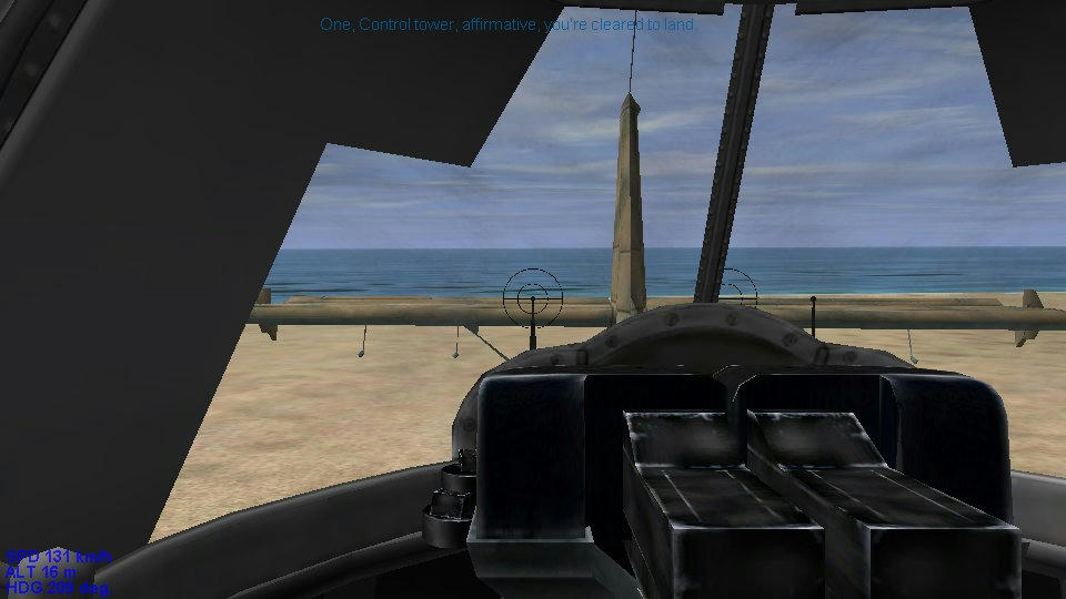 gunner postition taking plane off autopilot.