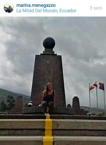 En Perú, las viajantes visitaron las ruinas de Machu Picchu y en Ecuador la famosa Mitad del Mundo