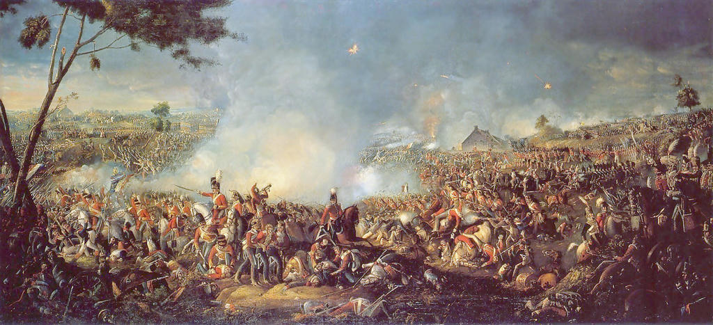 Painting of the Battle of Waterloo