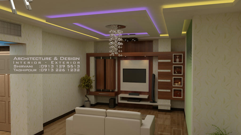 طراحی داخلی tv room design