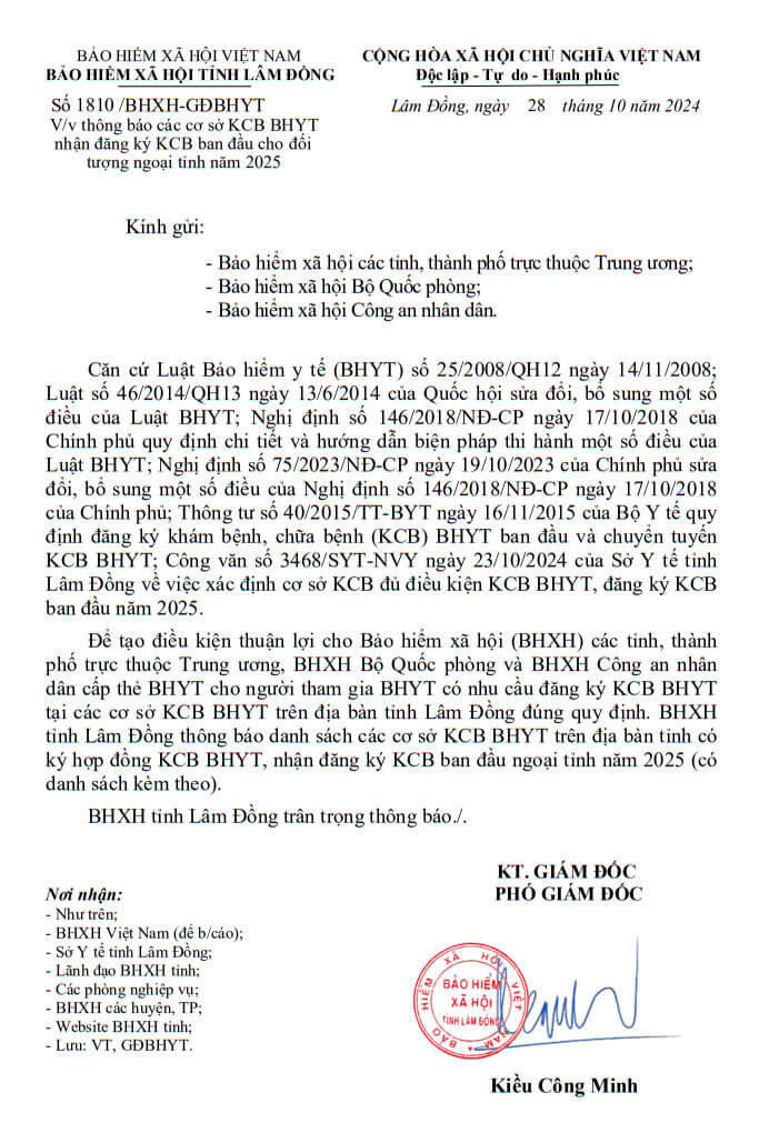 Lam Dong 1810 CV thong bao CS KCB ngoai tinh nam 2025.jpg
