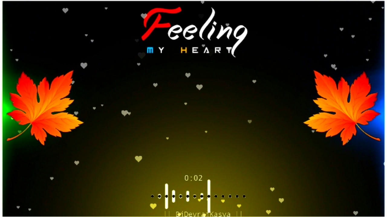 Feeling Heart Green Screen WhatsApp status Template Download