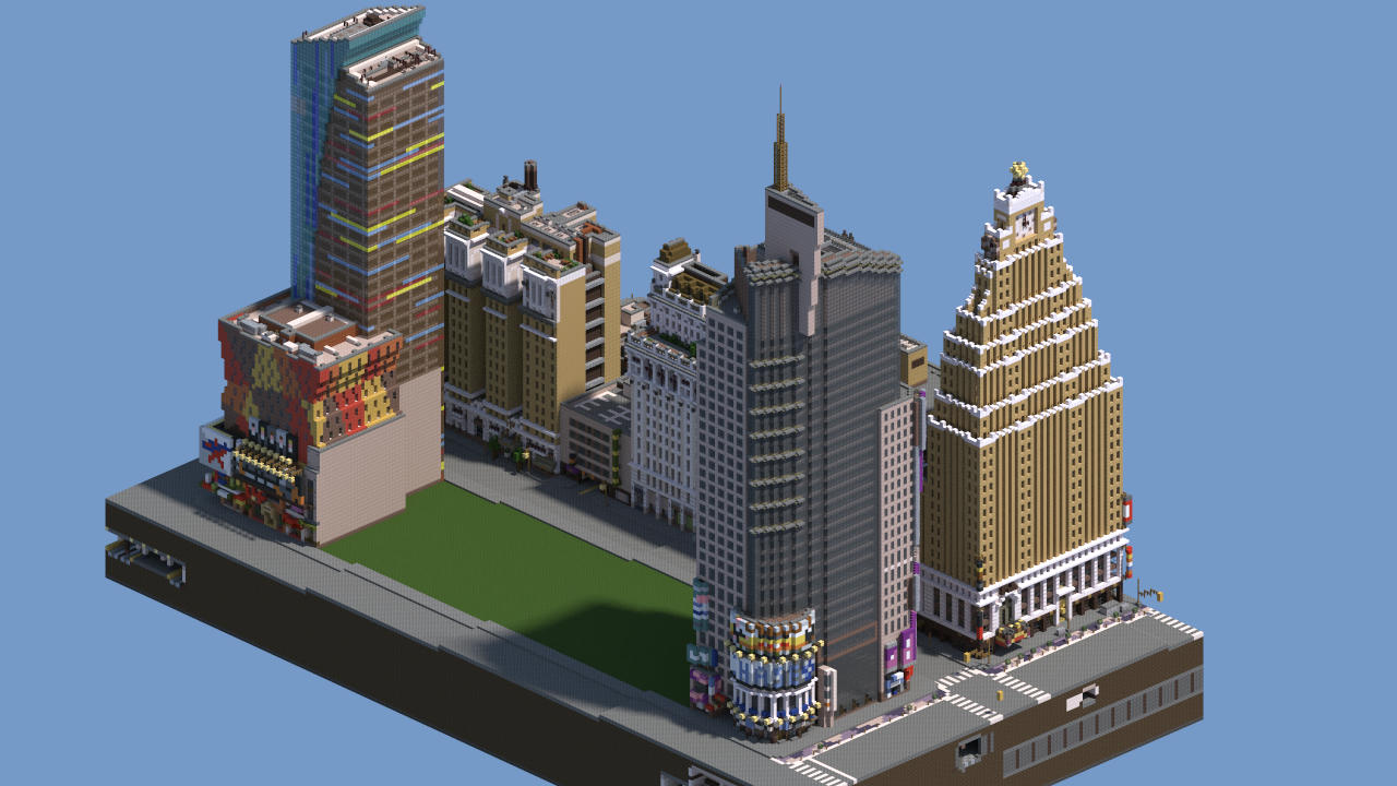 Карта города в майнкрафт нью йорк