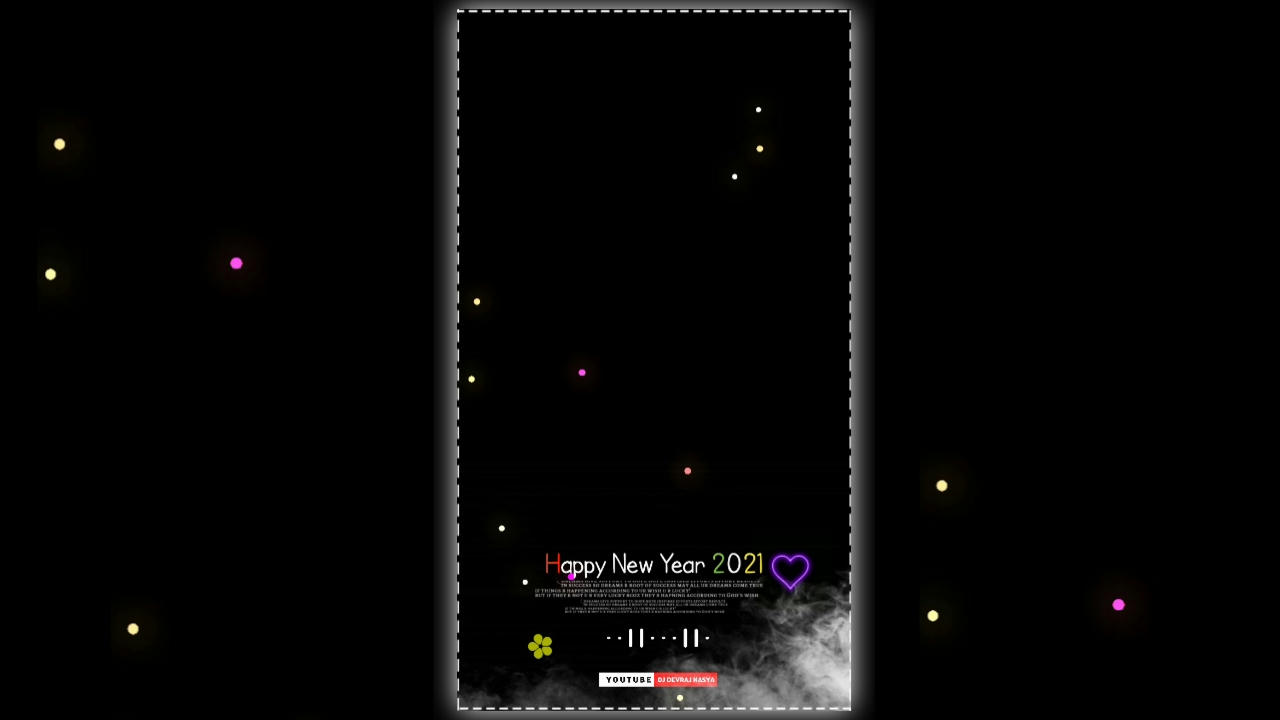 Happy New Year 2021 Full Screen Avee Player Template Download
