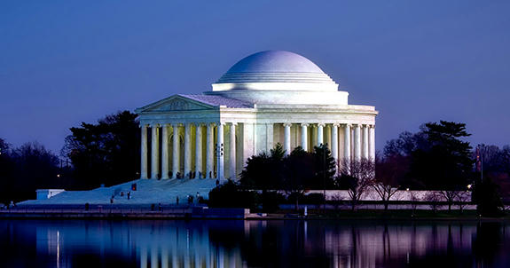 The Jefferson Memorial in Washington, D.C.