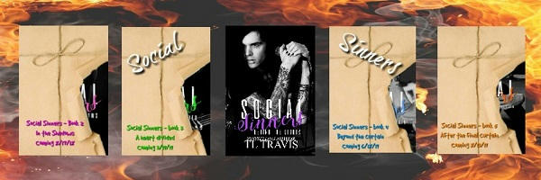T.L. Travis - Social Sinners series banner
