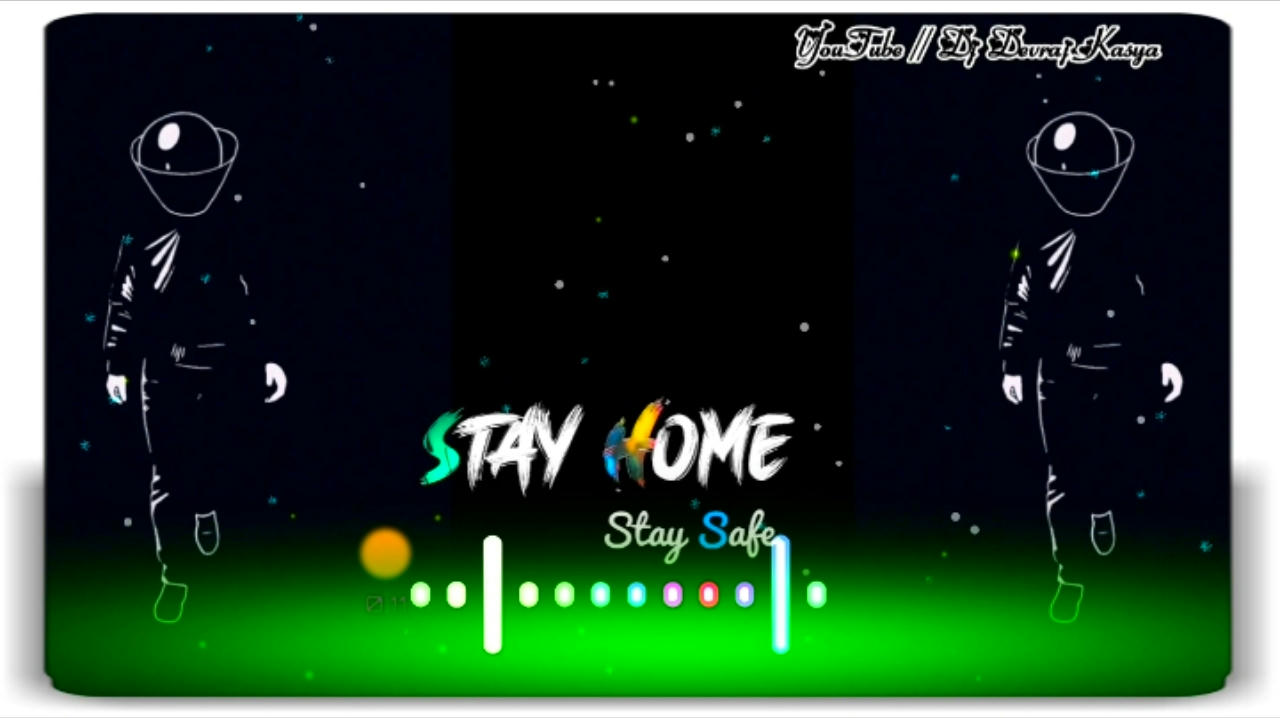 Stay Home Stay Safe Green Screen WhatsApp Status Template