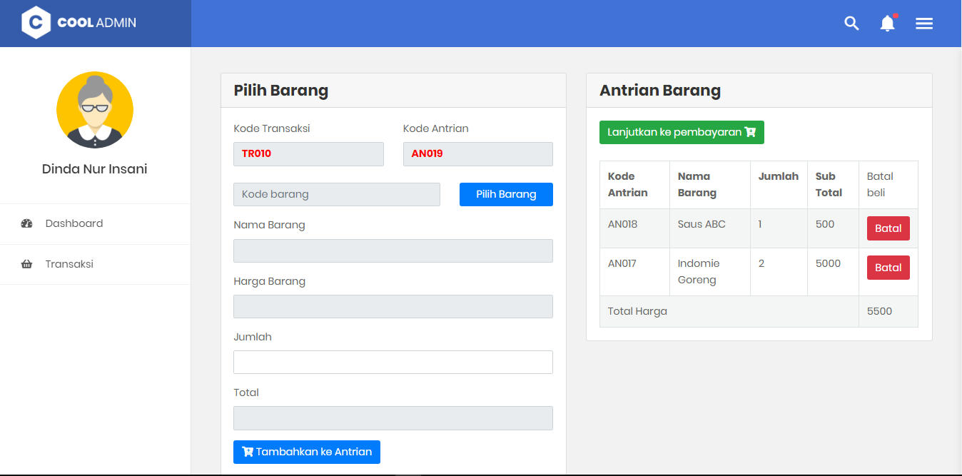 Source Code Aplikasi Inventory Barang dan Kasir