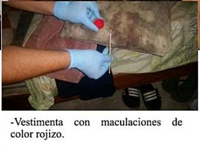  De la misma manera, y de acuerdo a la versión del autor confeso, en el cuarto adjunto, él ingreso porque escuchó algún tipo de grito, de situación en la que él entendió de que alguien se estaba asfixiando y cuando ingresó al otro cuarto, alias El Rojo había procedido a cortar el cuello a Marina Menegazzo