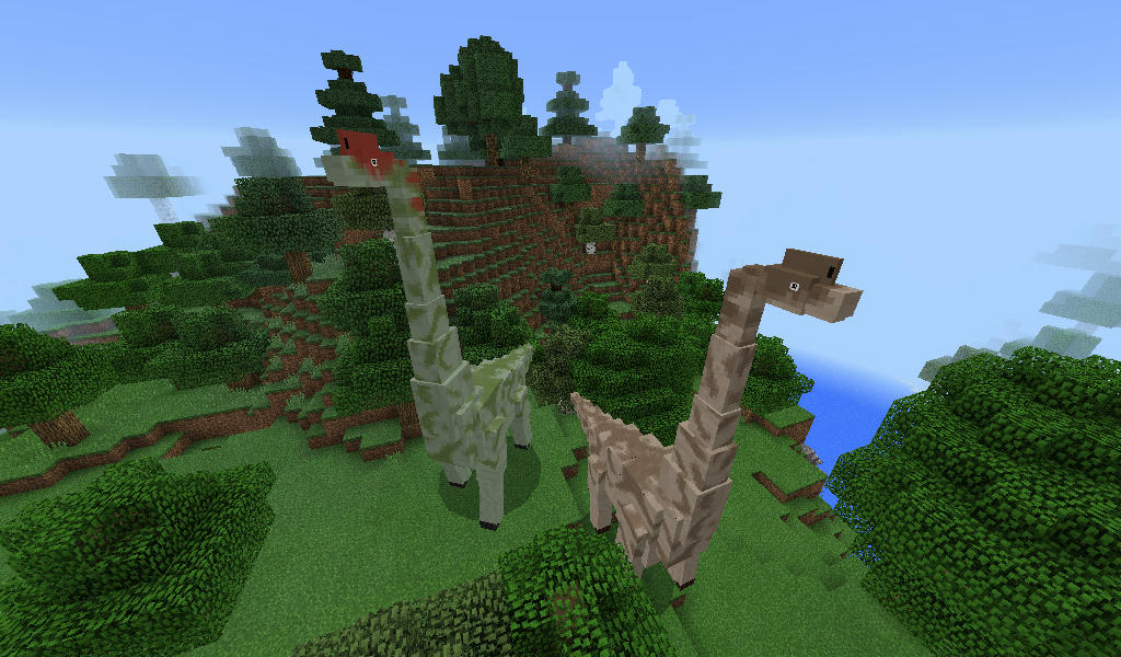 Brachiosaurus Add-on! Fill your world with dinosaurs 