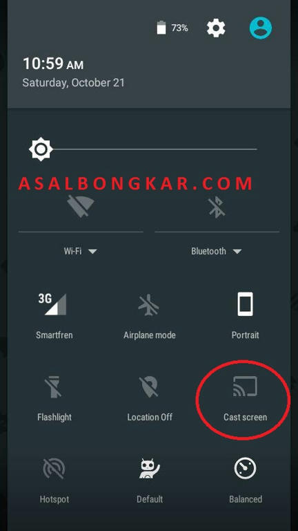Menggunakan fitur Screencast di android untuk mirroring dan recording