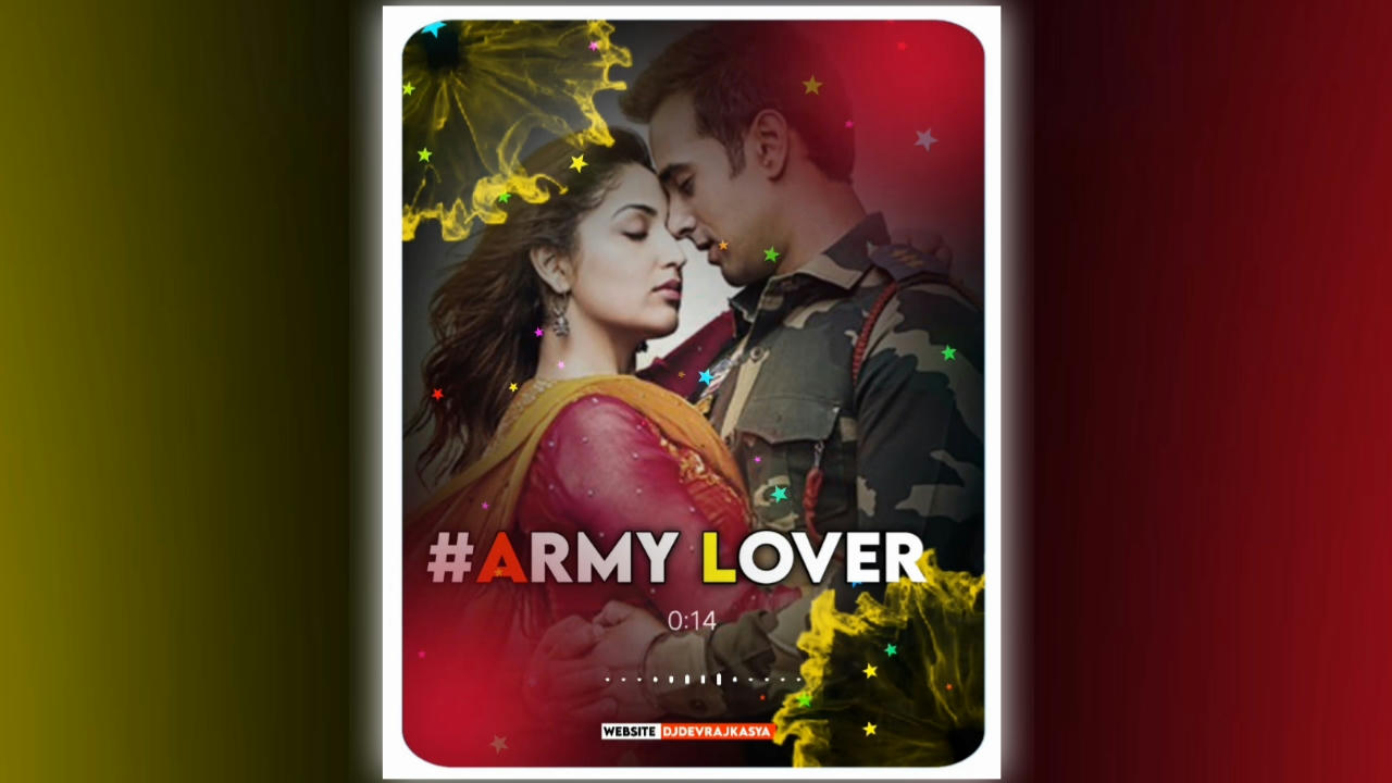 Army Lover Green screen full screen whatsapp status video effects