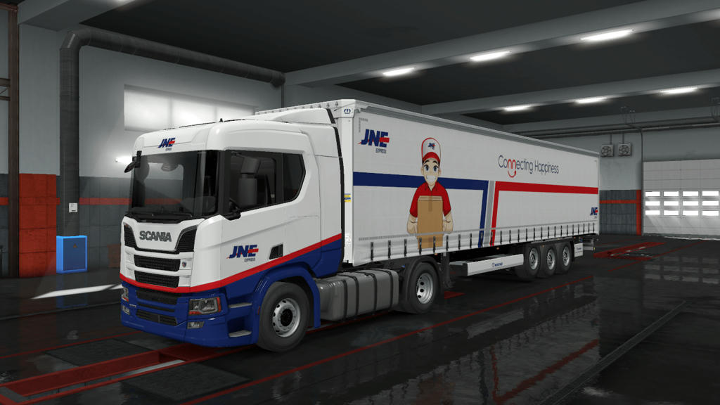 Skin JNE  v 1 6 untuk Euro Truck Simulator 2 Free Download 