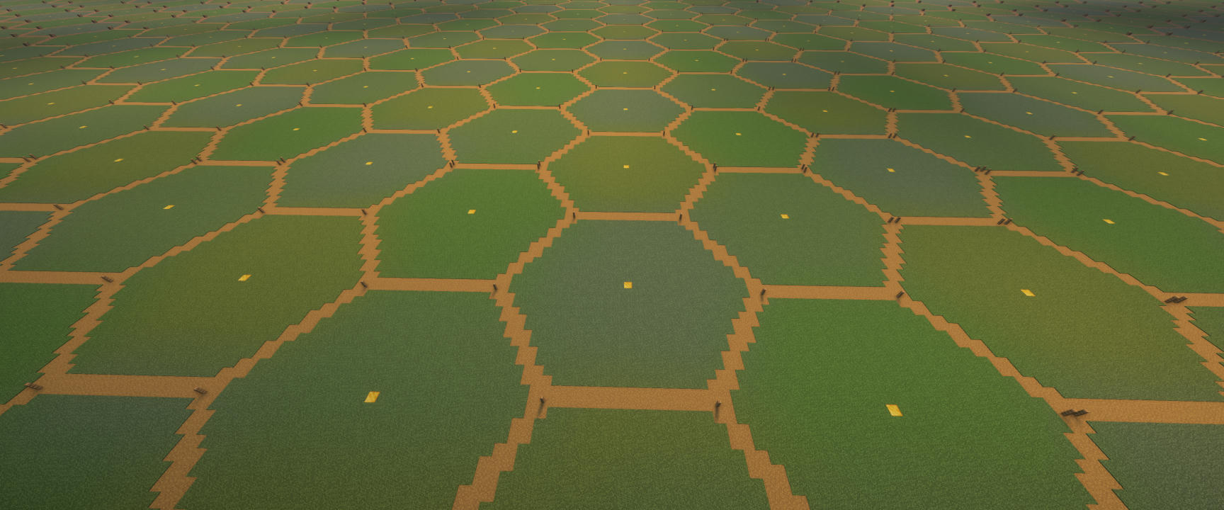 Top-down hex grid