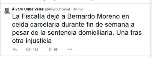  Twitter de Álvaro Uribe
