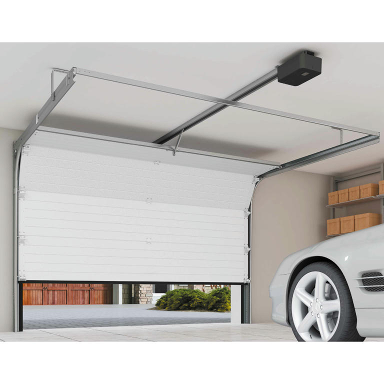 Garagentor Sektionaltor 40 mm L-Sicke glatte Oberfläche Anthrazit