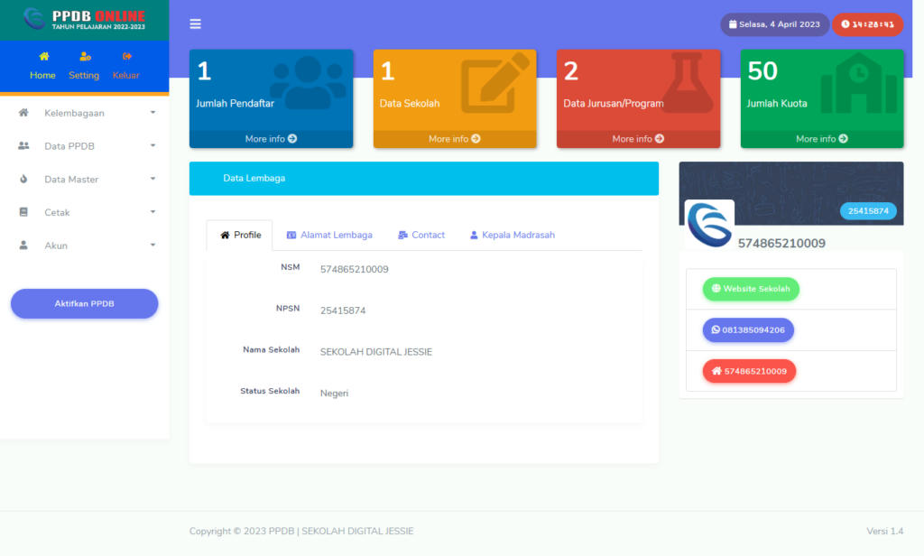 Source Code PPDB Online Terbaru