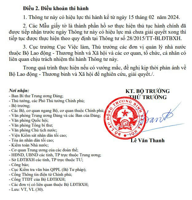 TT 15 2023 BLD sua TT28 ve BHTN cuoi