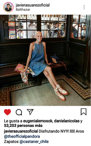 Rodeada de amor Javiera Suarez disfruta de Nueva York y trasmite esperanza