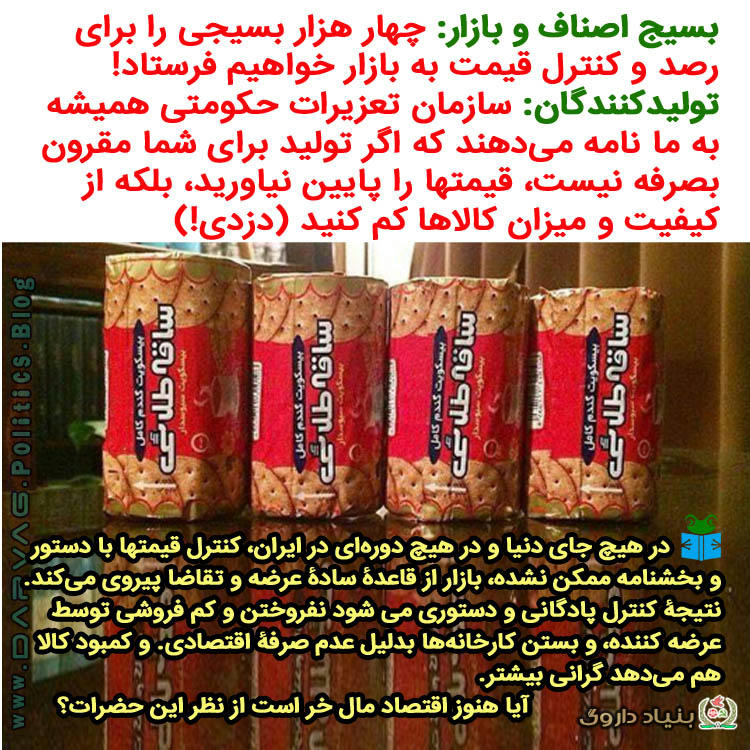 گرانی و کلک کم فروشی در ایران