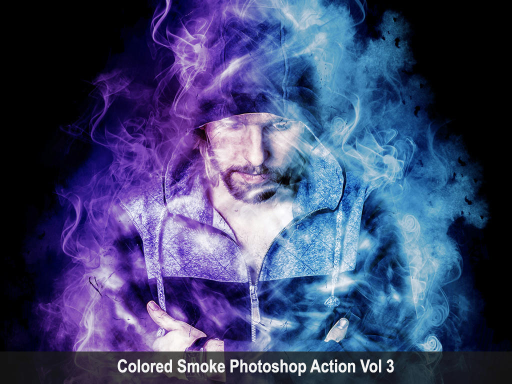 Colored Smoke Photoshop Action Vol 3