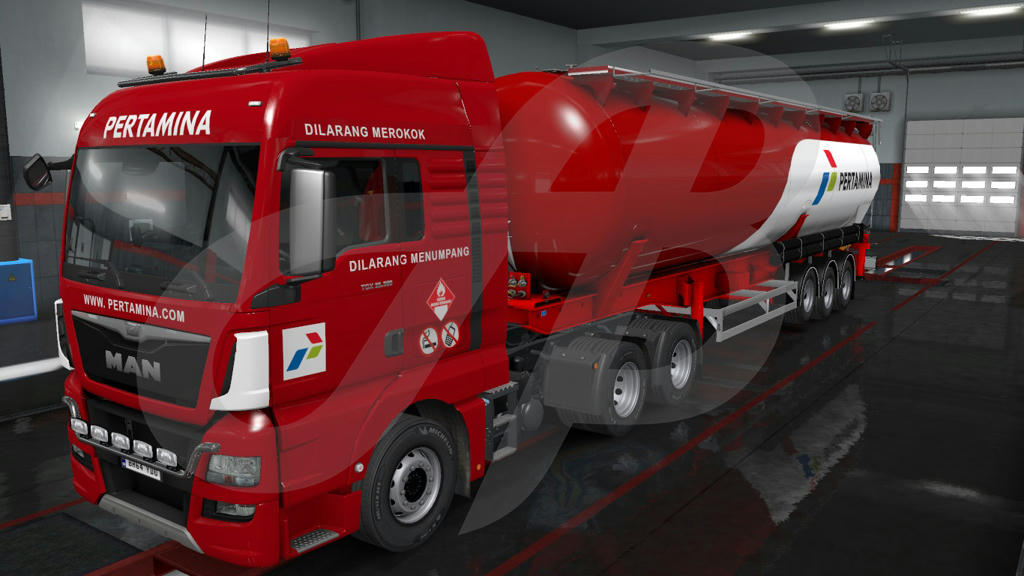 Skin PERTAMINA Euro Truck Simulator 2 1 36 terbaru 