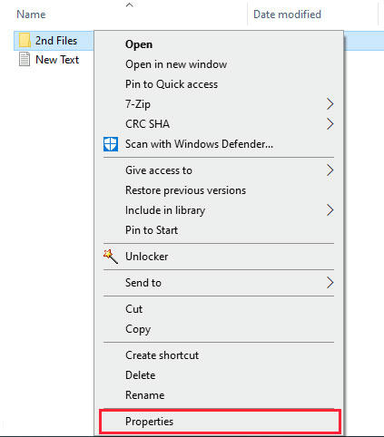 Windows File dan Folder Properties