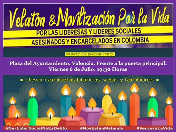  Convocatoria en Redes para la Velatón por la Paz 