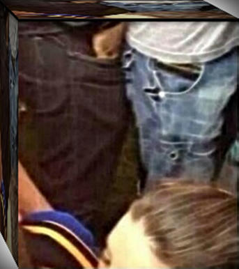 Las fotos, que por razones obvias no publicaremos completas, muestran al joven hombre en una actitud de desafiante dominación sobre la chica lo que podría ser considerado como violencia sexual, pese a que la chica haya participado voluntariamente