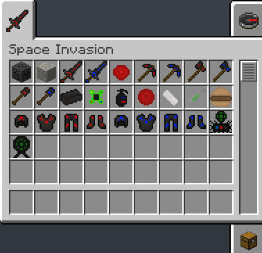The Space Invasion Mod Minecraft Mod